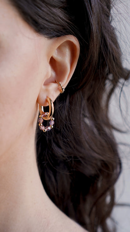 Sunset hoop earrings 