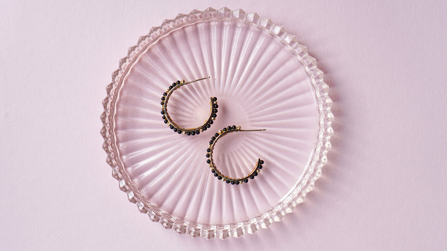 Myrtille woven hoop earrings 